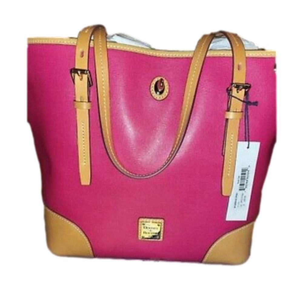 Dooney & Bourke Saffiano Fuscia Dover Tote - Hot Pink‎ purse new!!!